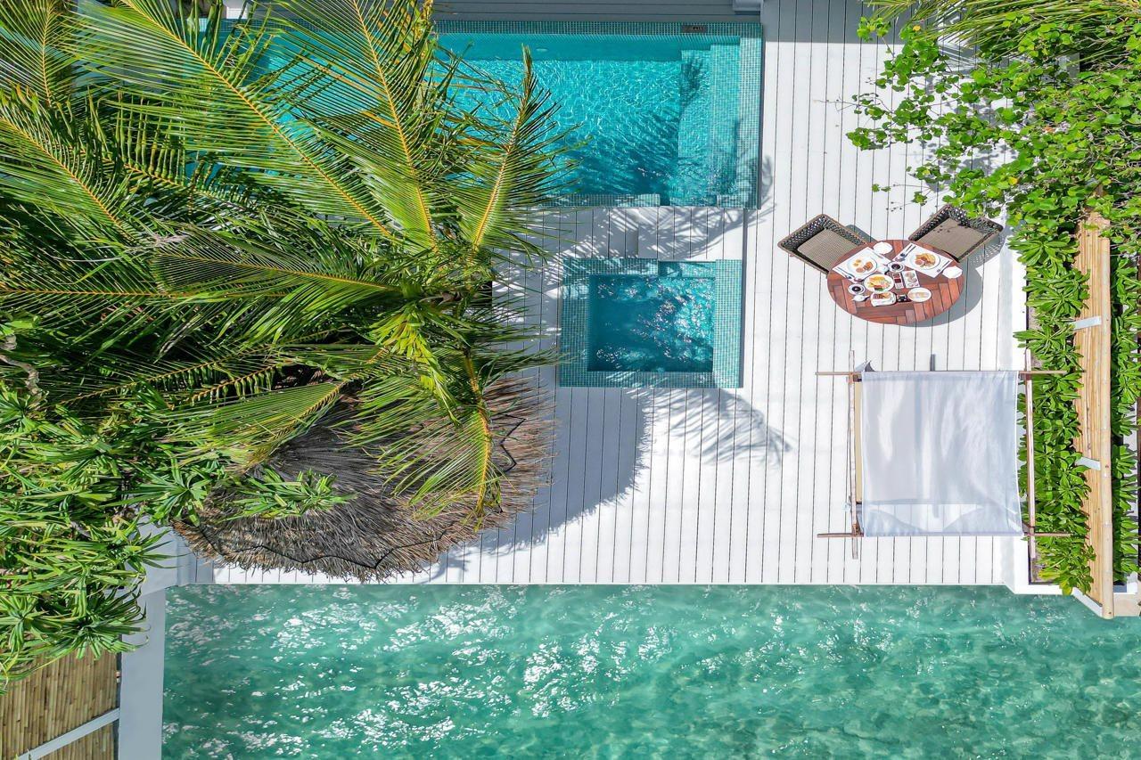 马拉希尼库达班多度假村 胡鲁马累 外观 照片 A rendering of a pool at the proposed hotel